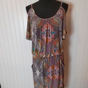 Mlle Gabrielle cold shoulder dress size L